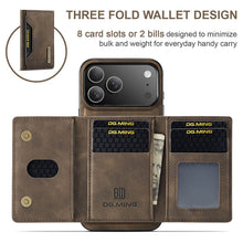 Lade das Bild in den Galerie-Viewer, Casekis Magnetic Wallet Detachable Phone Case Coffee