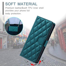 Lade das Bild in den Galerie-Viewer, Casekis 3 Card Leather Crossbody Wallet Phone Case Green