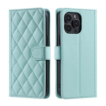 Lade das Bild in den Galerie-Viewer, Casekis 3 Card Leather Crossbody Wallet Phone Case Mint Green
