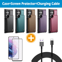 Lade das Bild in den Galerie-Viewer, Casekis RFID Cardholder Wallet Phone Case For Galaxy S22 Ultra