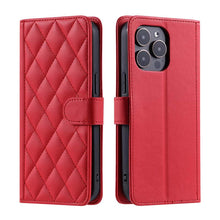 Lade das Bild in den Galerie-Viewer, Casekis 3 Card Leather Crossbody Wallet Phone Case Red