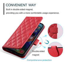 Lade das Bild in den Galerie-Viewer, Casekis 3 Card Leather Crossbody Wallet Phone Case Red