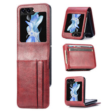 Lade das Bild in den Galerie-Viewer, Casekis Folding Multi-card Leather Case for Galaxy Z Flip 6 5G