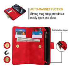 Lade das Bild in den Galerie-Viewer, Casekis Crossbody 9 Card Holder Phone Case Red