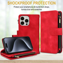 Lade das Bild in den Galerie-Viewer, Casekis Crossbody 9 Card Holder Phone Case Red