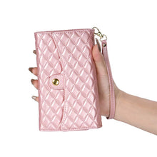 Lade das Bild in den Galerie-Viewer, Casekis 7-Slot Foldable Crossbody Wallet Phone Case Rose Gold