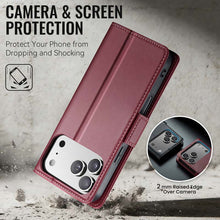 Lade das Bild in den Galerie-Viewer, Casekis RFID Cardholder Phone Case Red