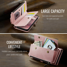Lade das Bild in den Galerie-Viewer, Casekis Crossbody Leather Wallet RFID Phone Case Pink