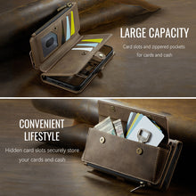Lade das Bild in den Galerie-Viewer, Casekis Crossbody Leather Wallet RFID Phone Case Brown