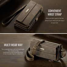 Lade das Bild in den Galerie-Viewer, Casekis Crossbody Leather Wallet RFID Phone Case Brown