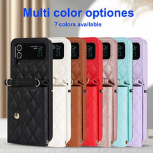 Lade das Bild in den Galerie-Viewer, Casekis Crossbody Cardholder Phone Case For Galaxy Z Flip 3 Rose Gold