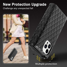 Lade das Bild in den Galerie-Viewer, Casekis 7-Slot Foldable Crossbody Wallet Phone Case Black