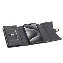 Lade das Bild in den Galerie-Viewer, Casekis 7-Slot Foldable Crossbody Wallet Phone Case Black
