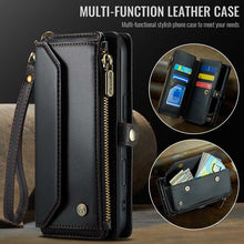 Load image into Gallery viewer, Casekis Cardholer Zipper Wallet Crossbody Phone Case Black