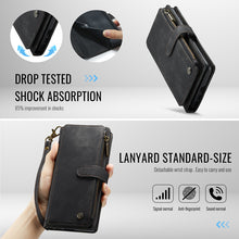 Load image into Gallery viewer, Casekis Leather Zipper Phone Case Black