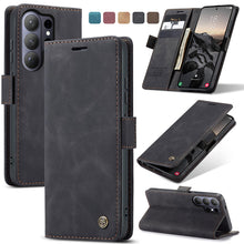 Lade das Bild in den Galerie-Viewer, Casekis Retro Wallet Case Black