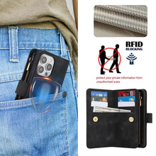 Lade das Bild in den Galerie-Viewer, Casekis Crossbody 9 Card Holder Phone Case Black
