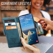 Lade das Bild in den Galerie-Viewer, Casekis Retro Wallet Case Blue