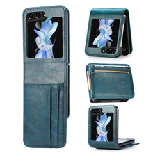 Lade das Bild in den Galerie-Viewer, Casekis Folding Multi-card Leather Case for Galaxy Z Flip 6 5G