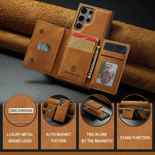 Lade das Bild in den Galerie-Viewer, Casekis Magnetic Wallet Detachable Phone Case Brown