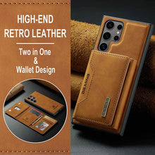 Lade das Bild in den Galerie-Viewer, Casekis Magnetic Wallet Detachable Phone Case Brown