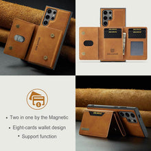 Lade das Bild in den Galerie-Viewer, Casekis Magnetic Wallet Detachable Phone Case Brown