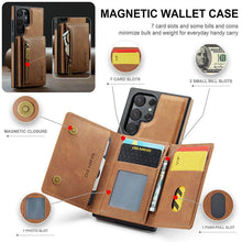 Lade das Bild in den Galerie-Viewer, Casekis RFID Magnetic Detachable Leather Wallet Phone Case Brown