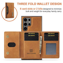 Lade das Bild in den Galerie-Viewer, Casekis Magnetic Wallet Detachable Phone Case Brown