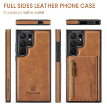 Lade das Bild in den Galerie-Viewer, Casekis RFID Magnetic Detachable Leather Wallet Phone Case Brown