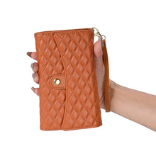 Lade das Bild in den Galerie-Viewer, Casekis 7-Slot Foldable Crossbody Wallet Phone Case Brown