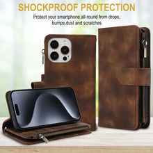 Lade das Bild in den Galerie-Viewer, Casekis Crossbody 9 Card Holder Phone Case Brown