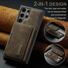 Lade das Bild in den Galerie-Viewer, Casekis Magnetic Wallet Detachable Phone Case Coffee