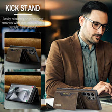 Lade das Bild in den Galerie-Viewer, Casekis Magnetic Wallet Detachable Phone Case Coffee