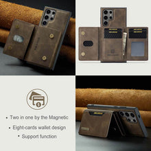 Lade das Bild in den Galerie-Viewer, Casekis Magnetic Wallet Detachable Phone Case Coffee