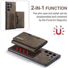 Lade das Bild in den Galerie-Viewer, Casekis Magnetic Wallet Detachable Phone Case Coffee