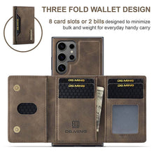 Lade das Bild in den Galerie-Viewer, Casekis Magnetic Wallet Detachable Phone Case Coffee