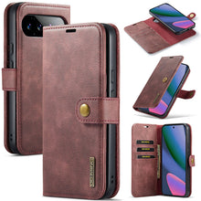 Lade das Bild in den Galerie-Viewer, Casekis Detachable Leather Wallet Phone Case Red