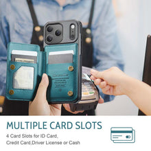Load image into Gallery viewer, Casekis RFID Cardholder Wallet Phone Case Green