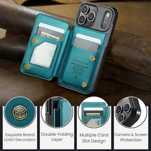 Load image into Gallery viewer, Casekis RFID Cardholder Wallet Phone Case Green