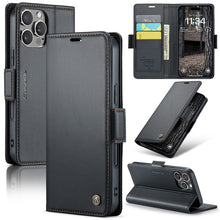 Lade das Bild in den Galerie-Viewer, Casekis RFID Cardholder Phone Case Black