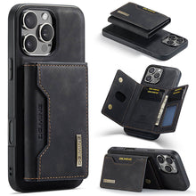 Load image into Gallery viewer, Casekis Magnetic Wallet Detachable Phone Case Black