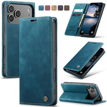 Lade das Bild in den Galerie-Viewer, Casekis Retro Wallet Case Blue