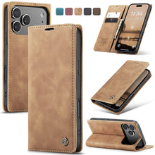 Lade das Bild in den Galerie-Viewer, Casekis Retro Wallet Case Brown