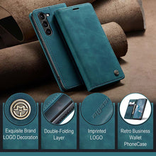 Load image into Gallery viewer, Casekis Retro Wallet Case For Galaxy S23 Plus 5G