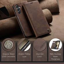 Lade das Bild in den Galerie-Viewer, Casekis Retro Wallet Case For Galaxy A15 5G