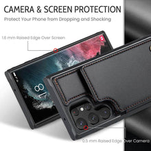 Lade das Bild in den Galerie-Viewer, Casekis RFID Cardholder Wallet Phone Case For Galaxy S22 Ultra