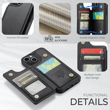 Load image into Gallery viewer, Casekis RFID Cardholder Wallet Phone Case For iPhone 13