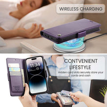 Lade das Bild in den Galerie-Viewer, Casekis RFID Cardholder Phone Case Purple