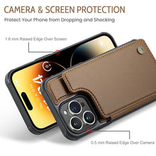Lade das Bild in den Galerie-Viewer, Casekis RFID Cardholder Wallet Phone Case Brown