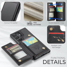 Lade das Bild in den Galerie-Viewer, Casekis RFID Cardholder Wallet Phone Case For Galaxy S22 Ultra